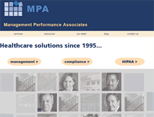 Tablet Screenshot of healthcareperformance.com